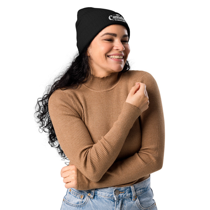 My Cannabis is Medicine™ organic ribbed beanie - Image 3