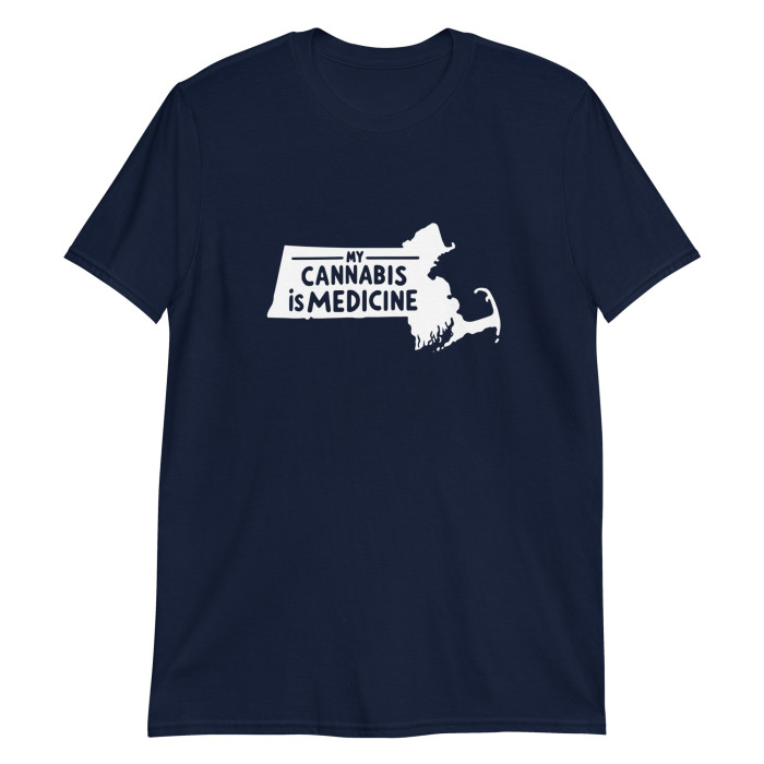 My Cannabis is Medicine™ Massachusetts Dark T-Shirt