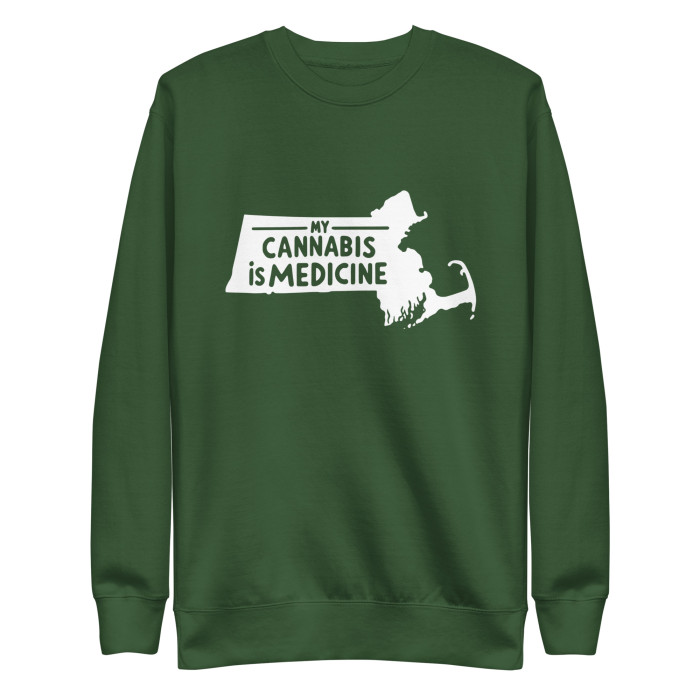 My Cannabis Is Medicine™ Premium Dark Sweatshirt - Image 3