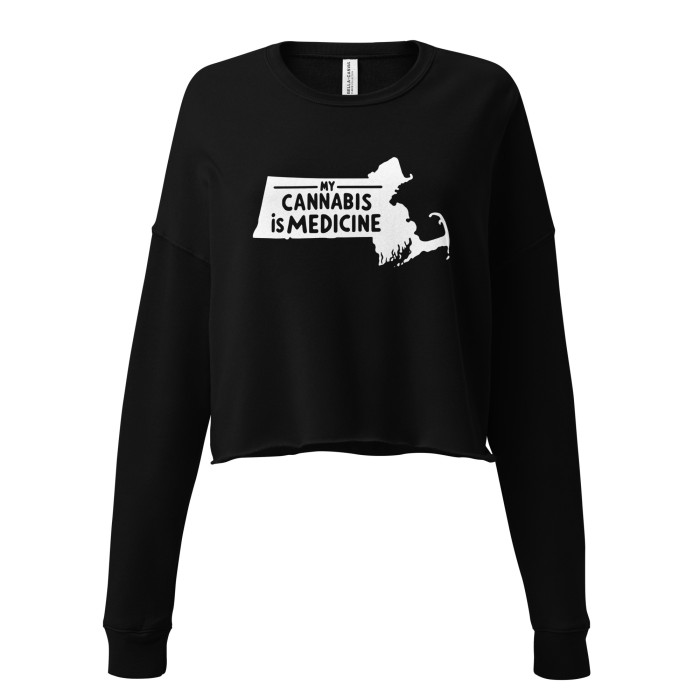 My Cannabis Is Medicine™ Premium Crop Sweatshirt - Image 3