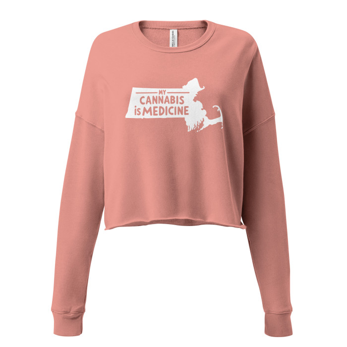 My Cannabis Is Medicine™ Premium Crop Sweatshirt - Image 2